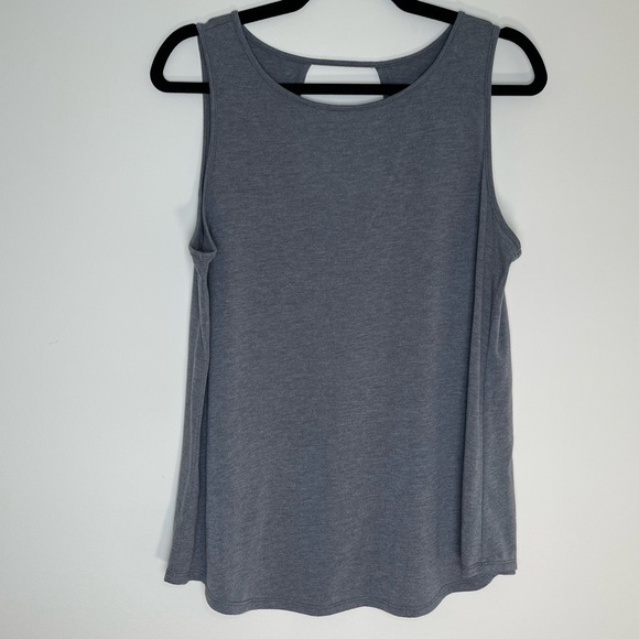St. John's Bay Tops - St. John’s Bay Active | Petite Gray Sleeveless Athletic Top | PL